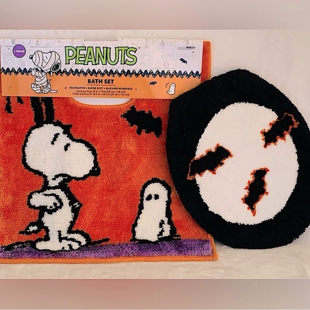Peanuts Snoopy Halloween Spooky Ghost Bath Set - 2-piece